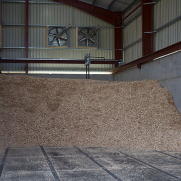 drying wood chips